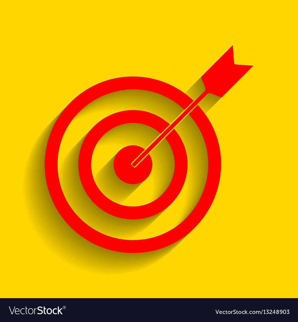 Target with dart red icon soft Royalty Free Vector Image