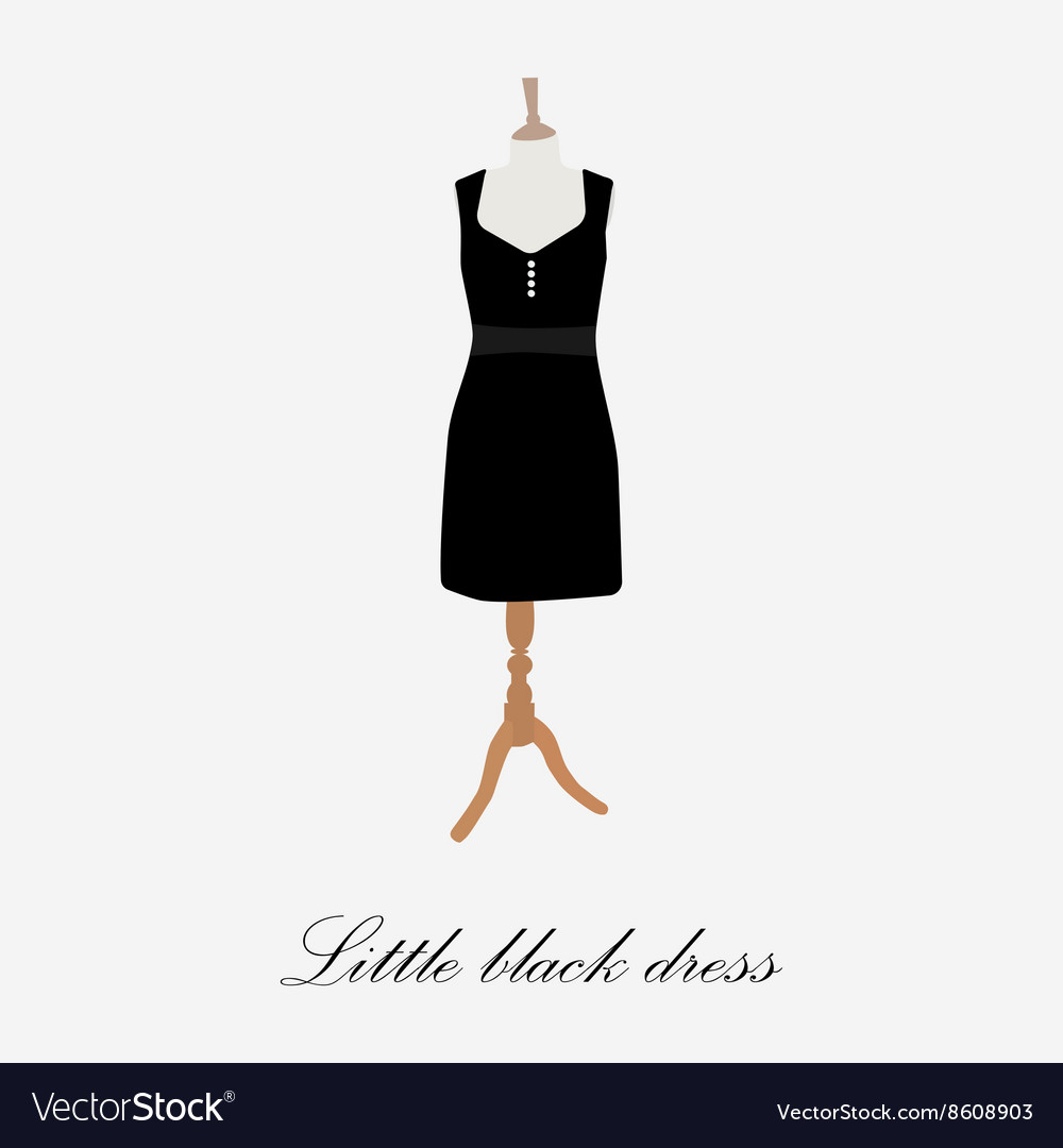 Woman black dress