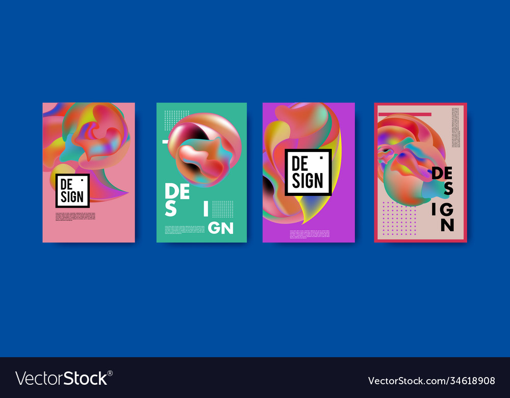 Abstract colorful liquid and fluid pattern Vector Image Abstract colorful liquid and fluid pattern