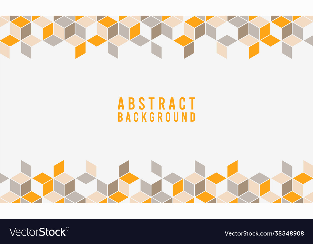 Abstract geometric shape hexagon background vector image Abstract geometric shape hexagon background