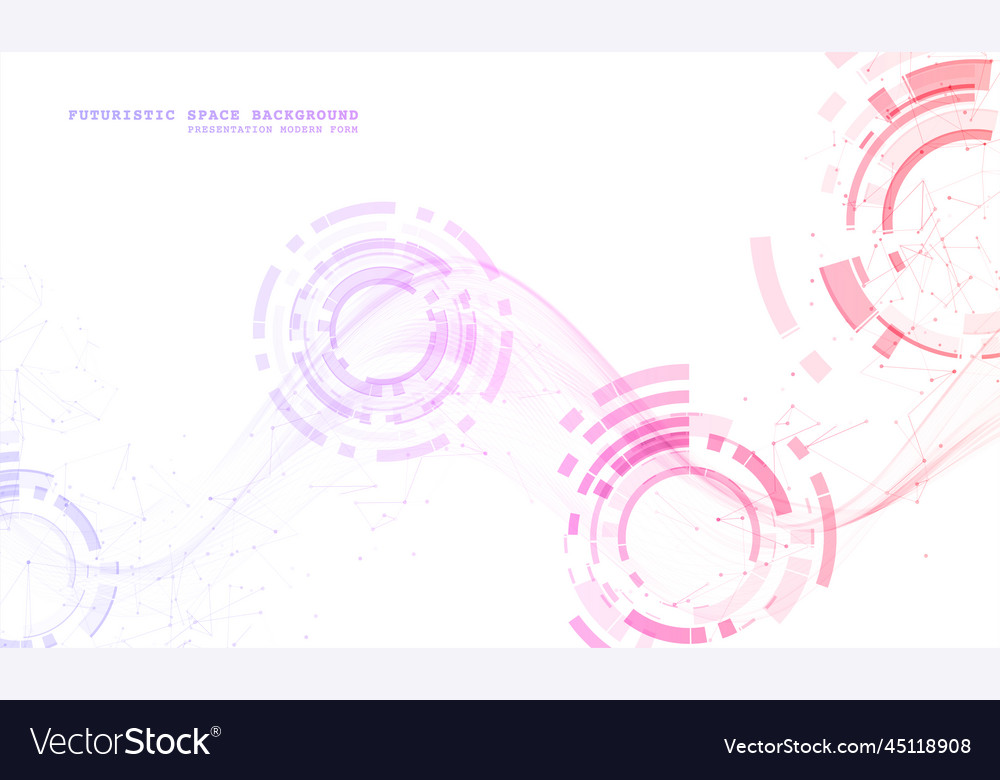 Big data visualization Royalty Free Vector Image