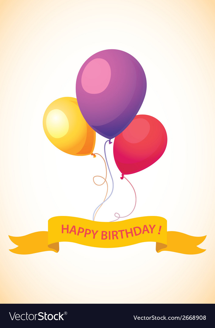 Birthday card Royalty Free Vector Image - VectorStock