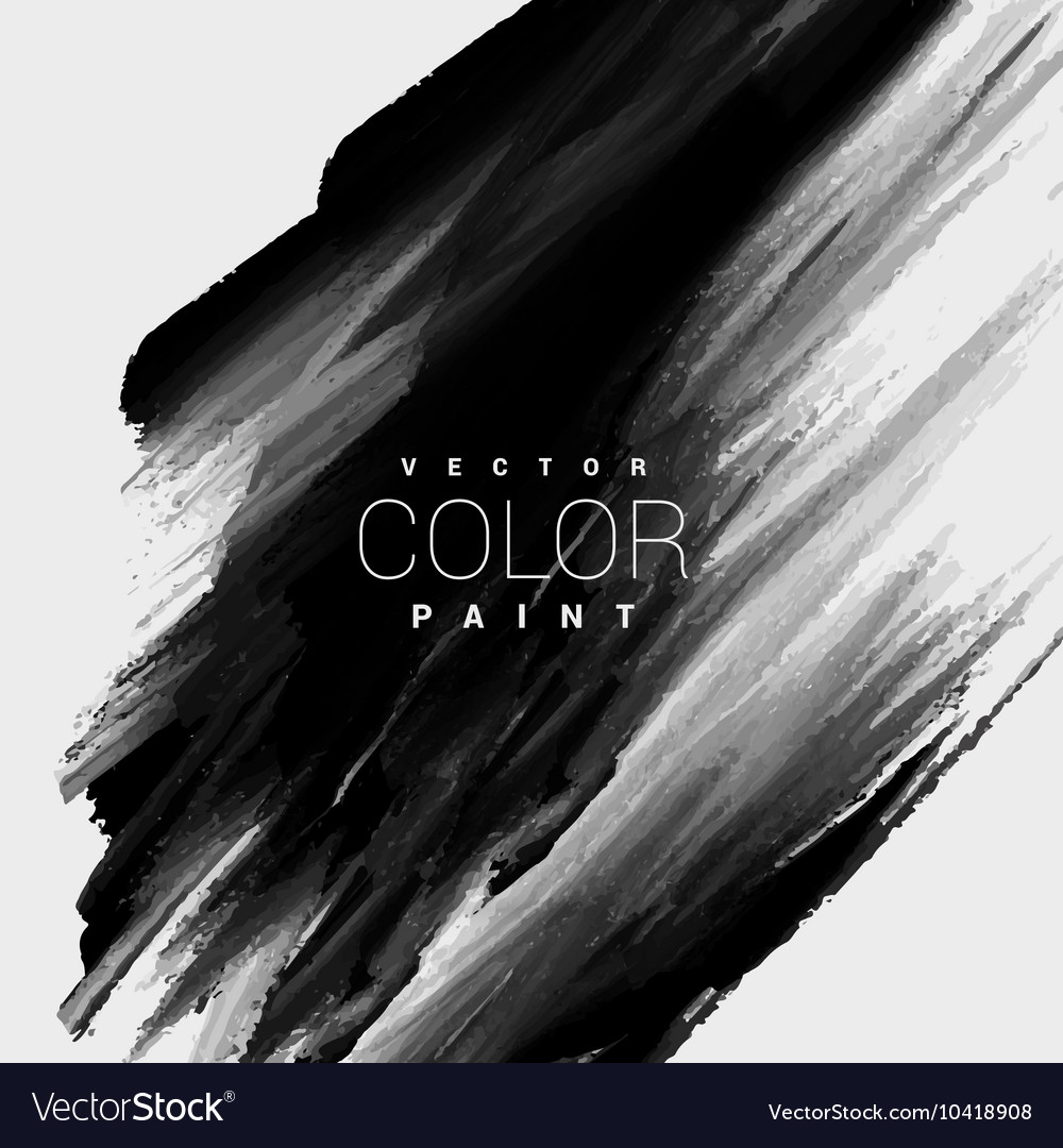 Black color paint stain background design Vector Image