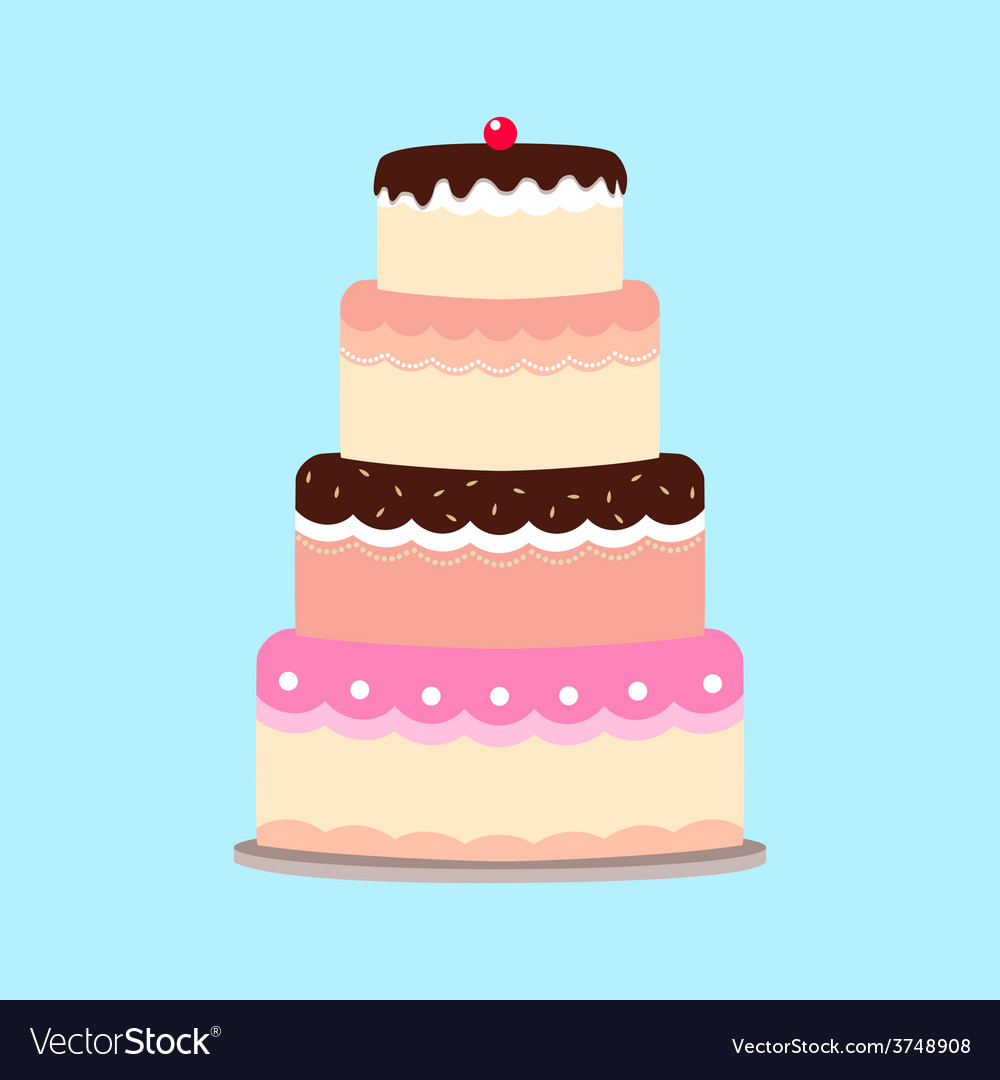 Cake Royalty Free Vector Image - VectorStock