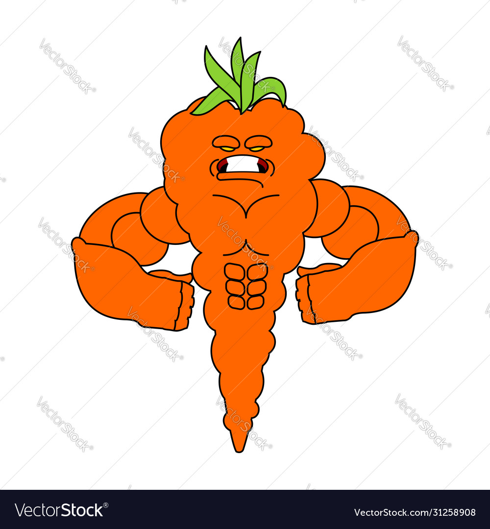 Carrot strong cool serious vegetable powerful