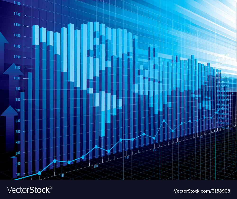 Global Finance Chart with World Map