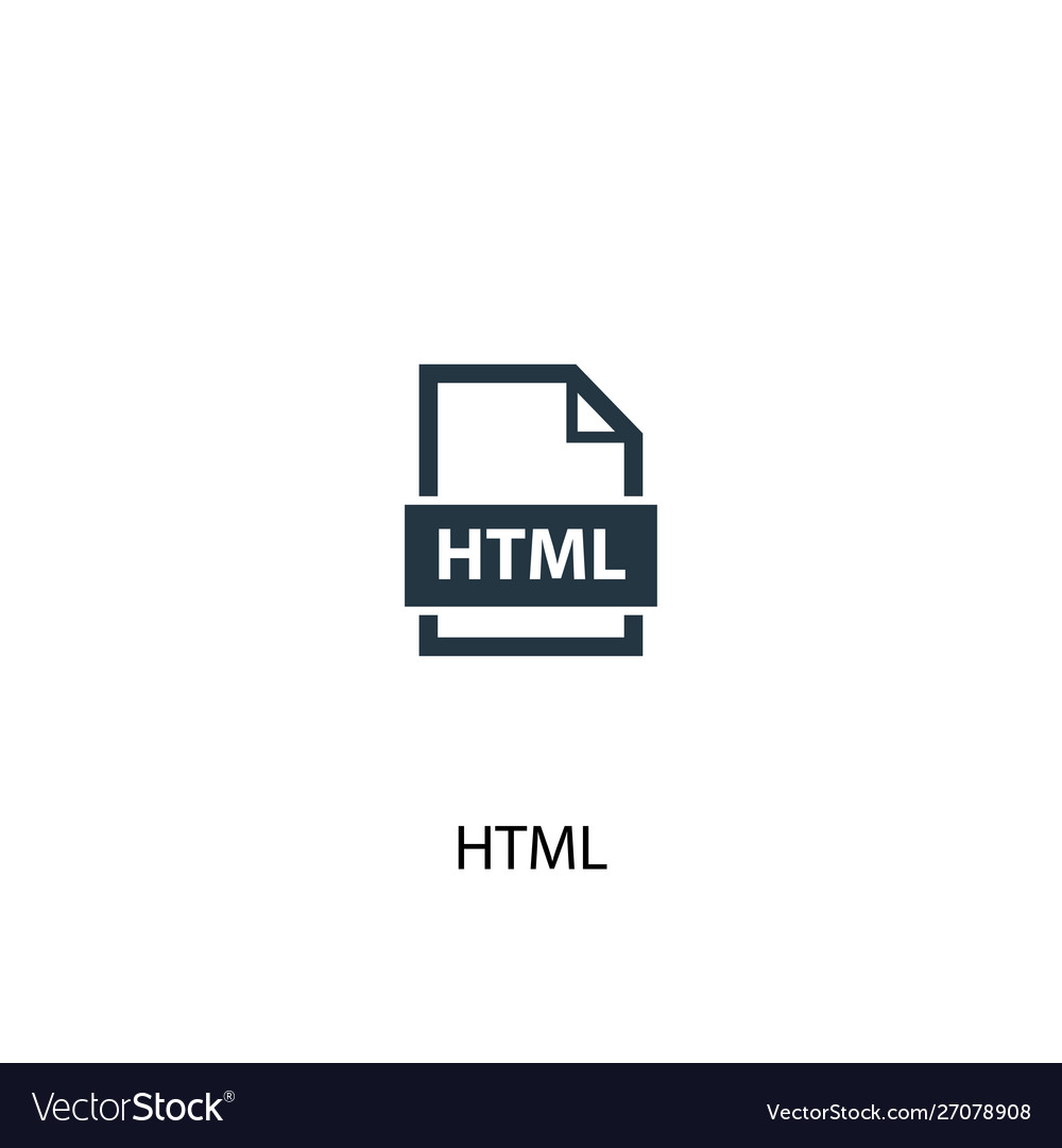 Html Symbol einfaches Element