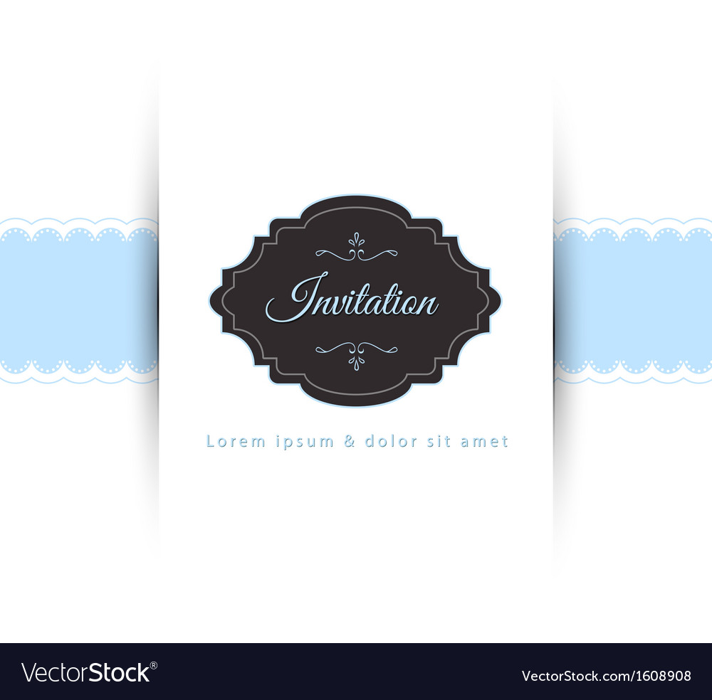 Invitation Royalty Free Vector Image - VectorStock
