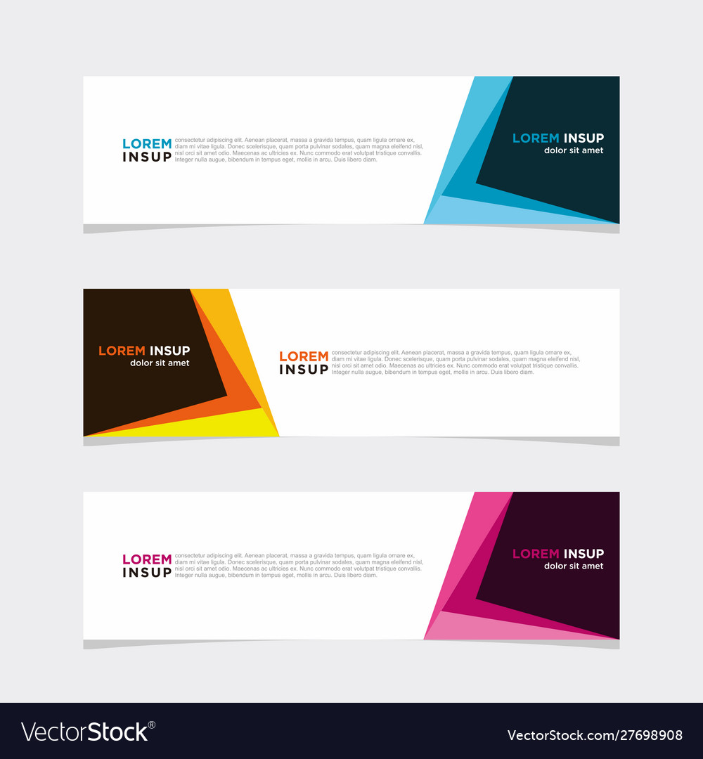 Modern banner web background abstract design
