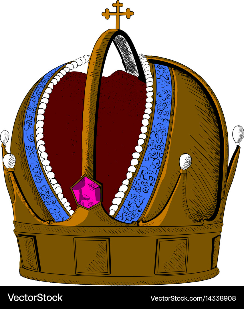 Royal crown Royalty Free Vector Image - VectorStock
