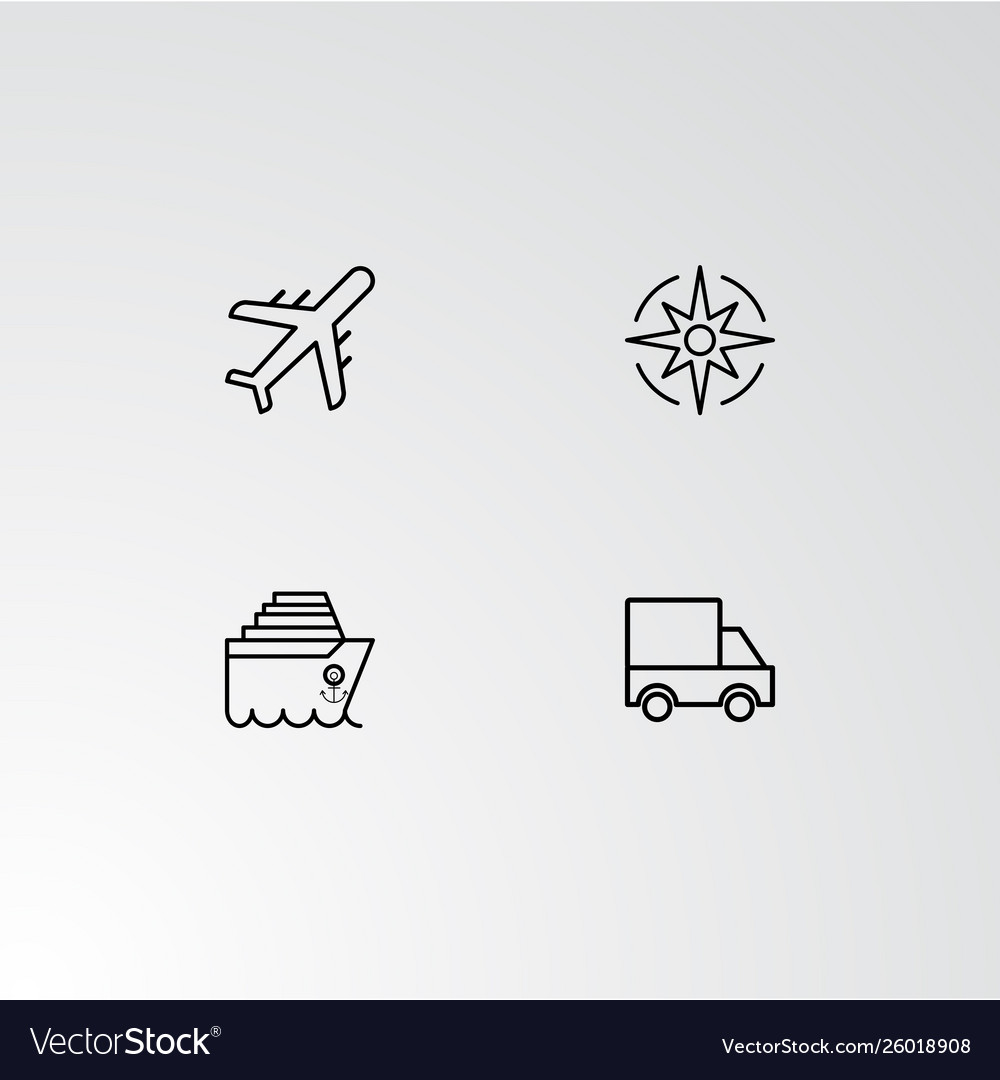 Set 4 perfect icons for navigation