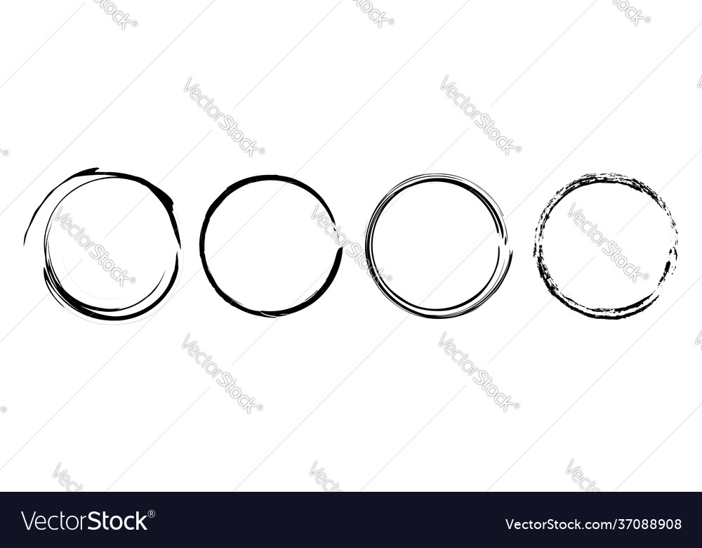Sketchy scribble grungy circle textured design Vector Image Sketchy scribble grungy circle textured design