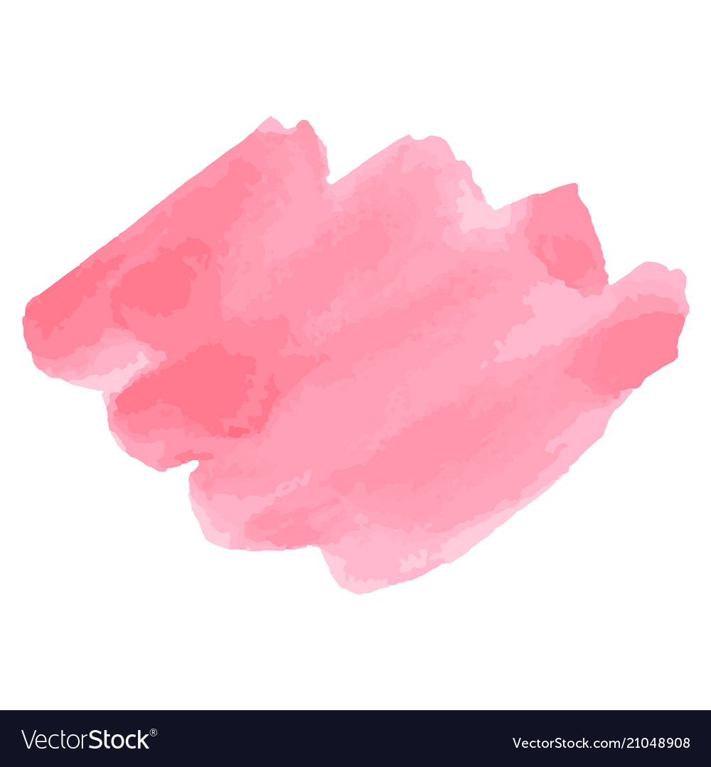 Download Watercolor brush strokes pink aquarelle abstract Vector Image