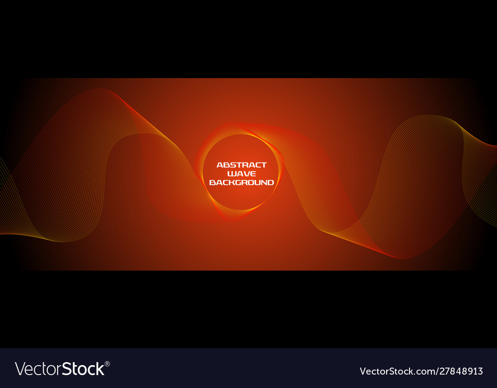 Abstract colorful background with wave and circle vector image Abstract colorful background with wave and circle