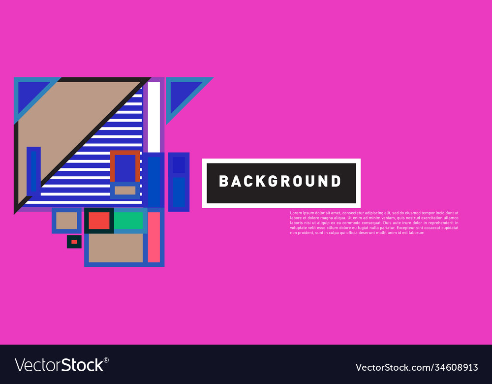 Abstract colorful rectangle background for banner