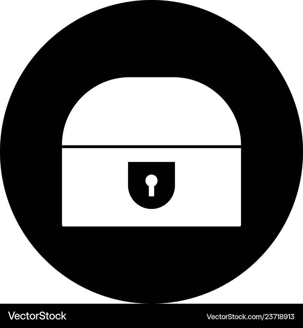 Coin chest icon Royalty Free Vector Image - VectorStock
