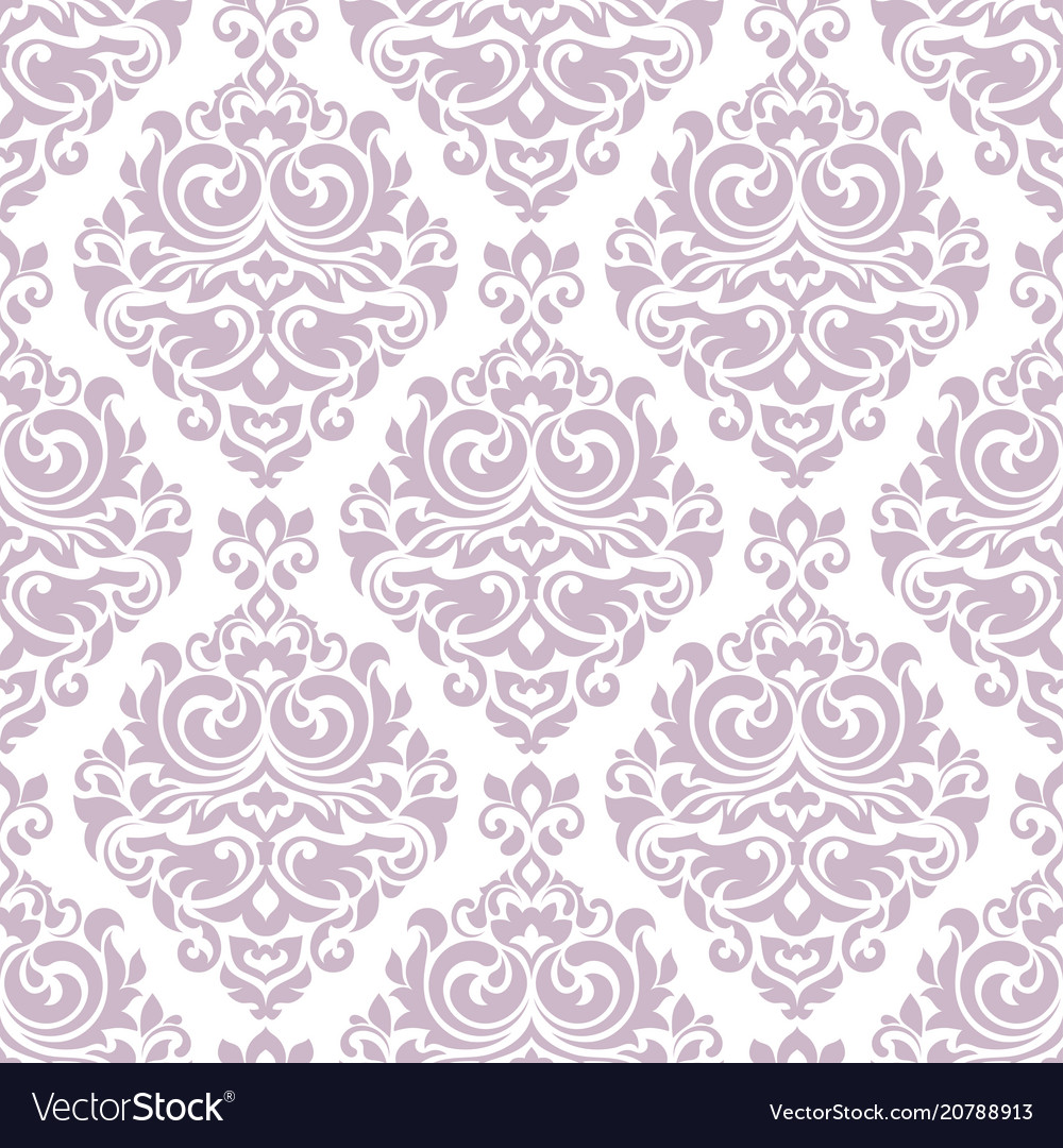 Damask floral seamless pattern vintage Royalty Free Vector