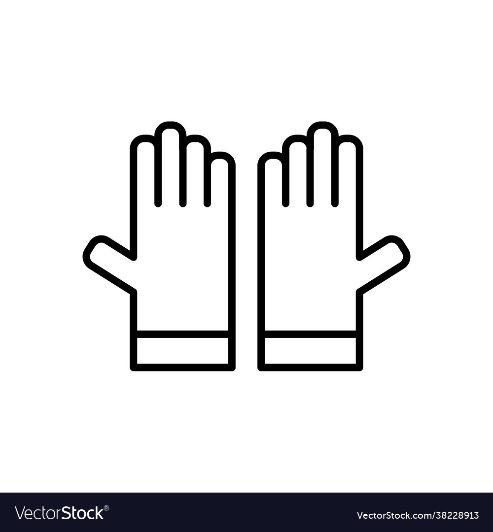 Graphic glove icon