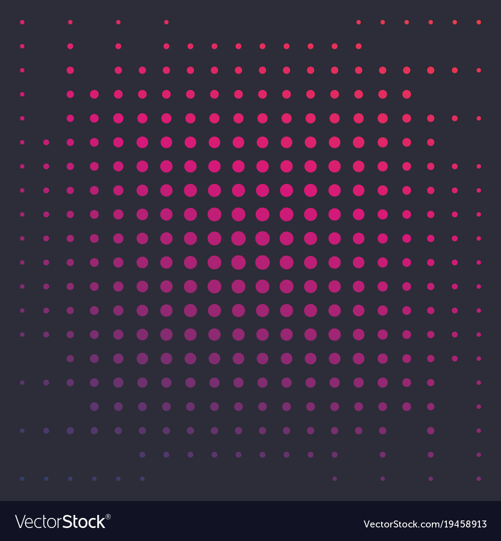 Halftone background with colorful dots