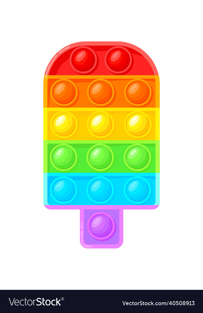 Ice Cream Pop It Toy - Silicone Fidget