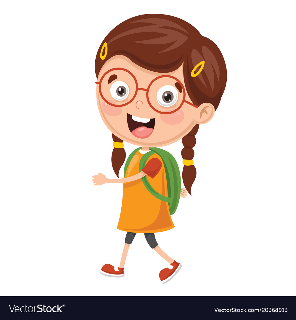 School Children Getting Ready Royalty Free Vector Image, 51% OFF