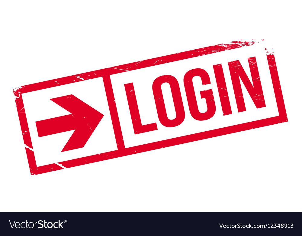 Login stamp rubber grunge