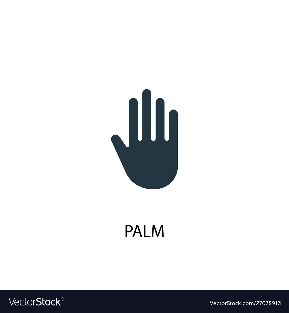 Palm icon simple element hand
