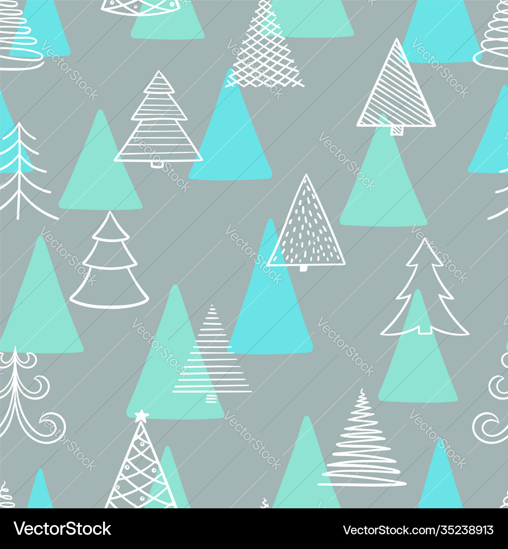 Seamless pattern hand drawn doodle sketch Vector Image