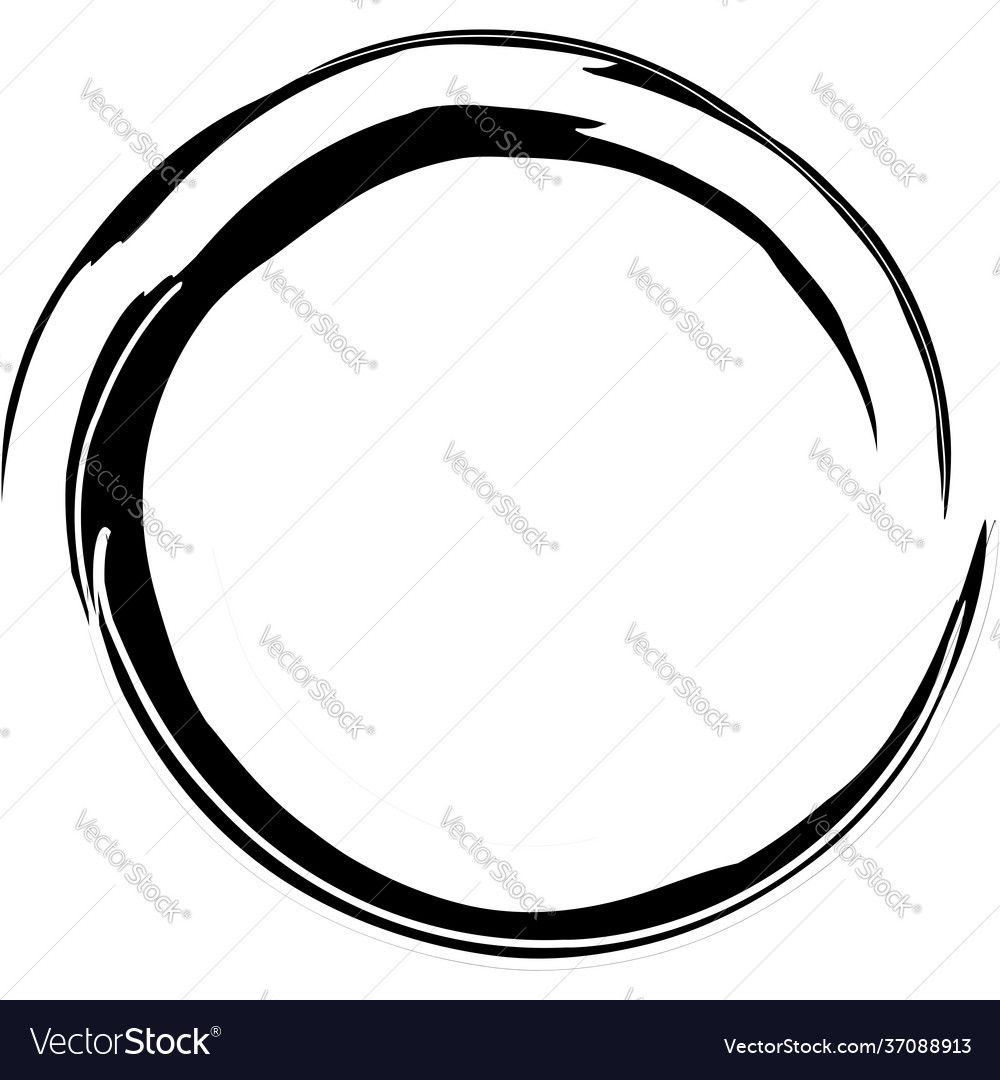 Sketchy scribble grungy circle textured design