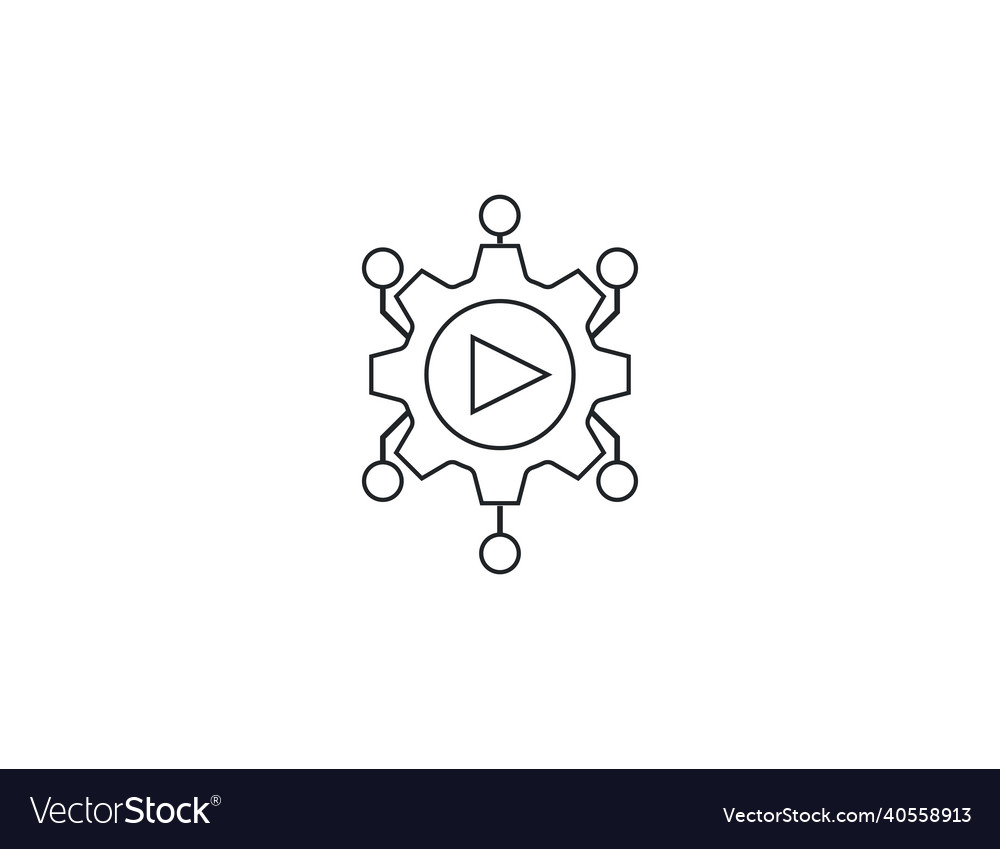Icon zur Automatisierung des Arbeitsablaufs vector image Icon zur Automatisierung des Arbeitsablaufs