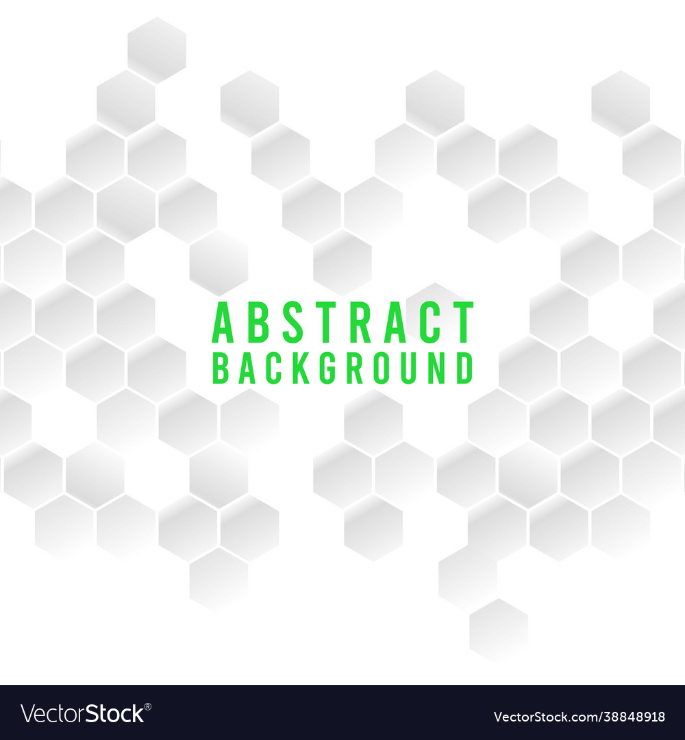 Abstract geometric shape hexagon background Vector Image