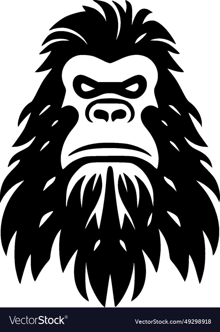 Bigfoot - minimalist and flat logo