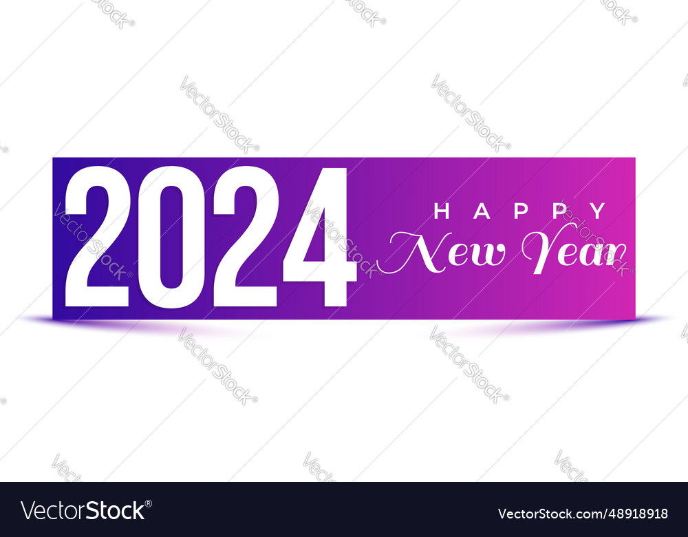 Colorful design number 2024 for celebration