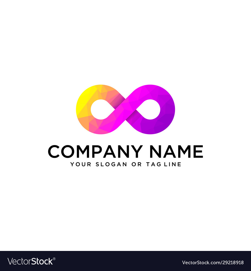 Creative logo design infinity concept template