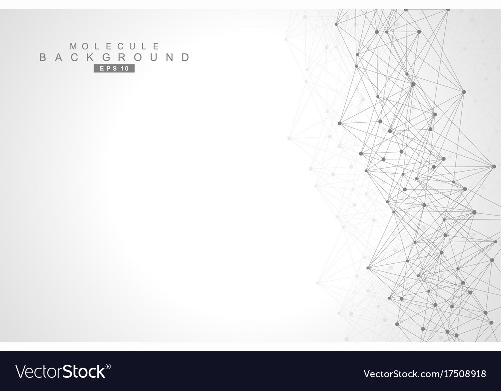 Geometric abstract background with connected line