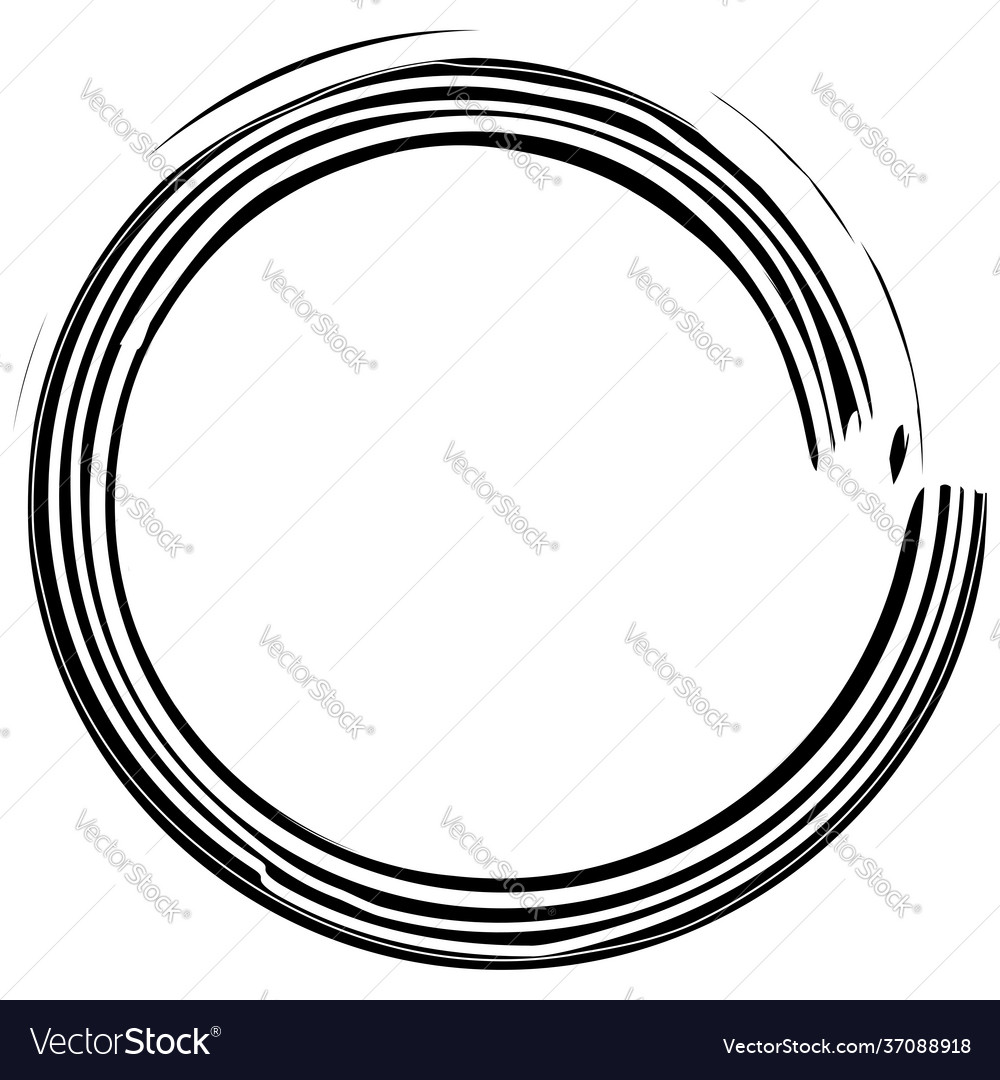 Sketchy scribble grungy circle textured design vector image Sketchy scribble grungy circle textured design