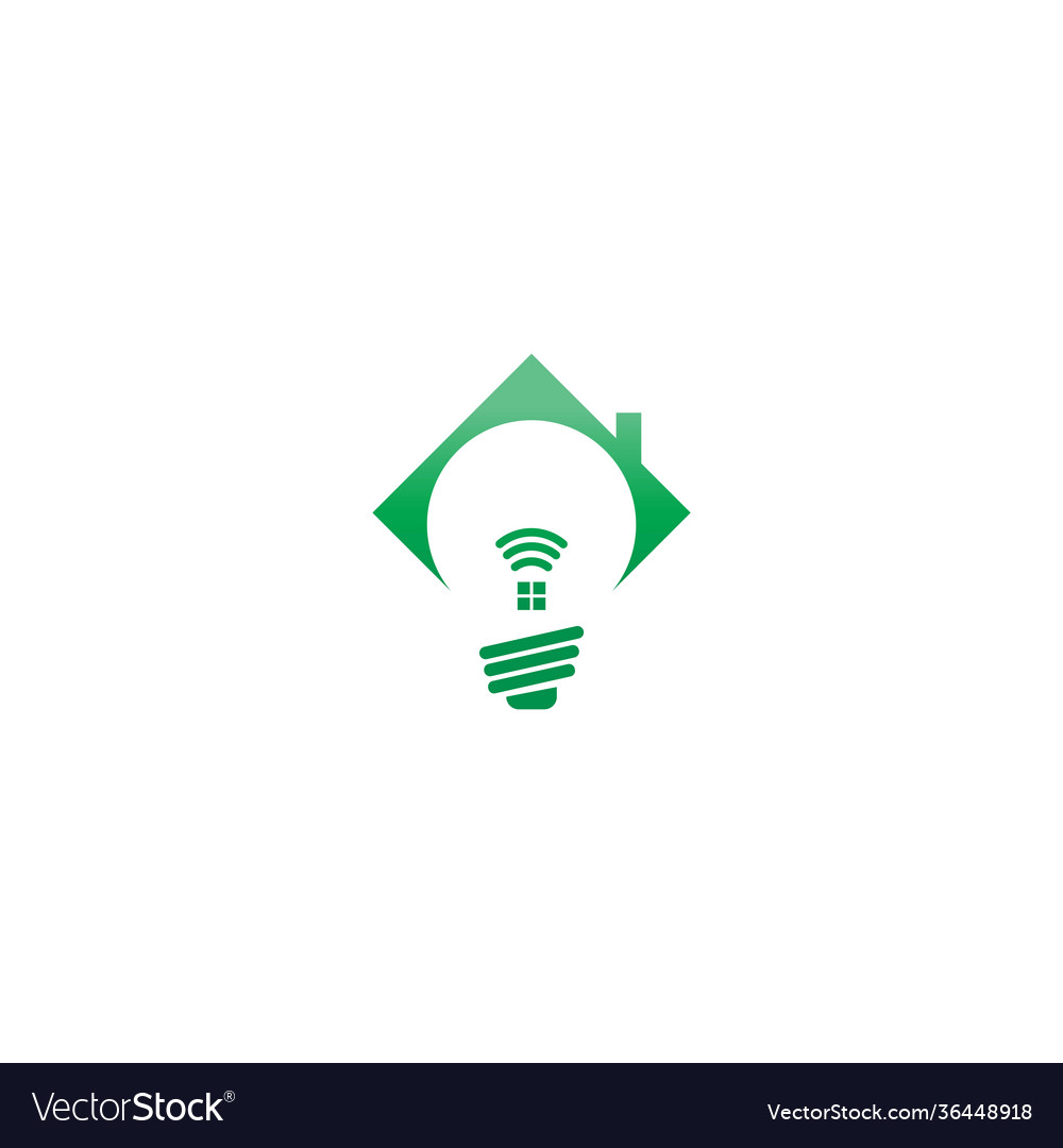 Smart home logo icon design concept template