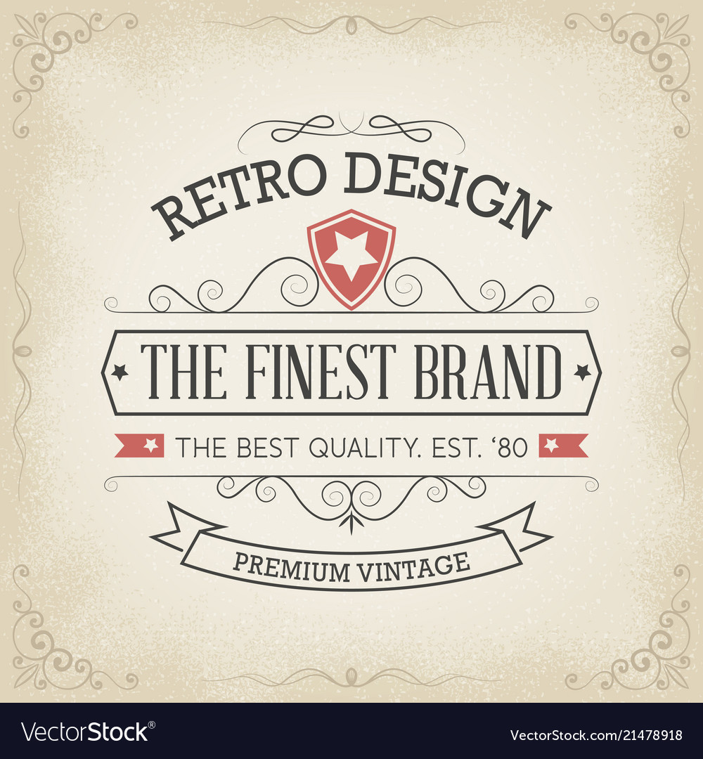 Typografie Logo Design im Retro-Stil