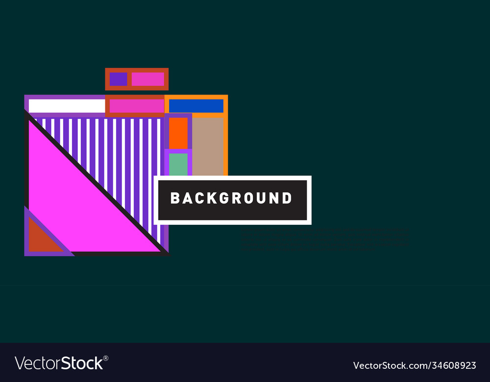 Abstract colorful rectangle background for banner vector image Abstract colorful rectangle background for banner