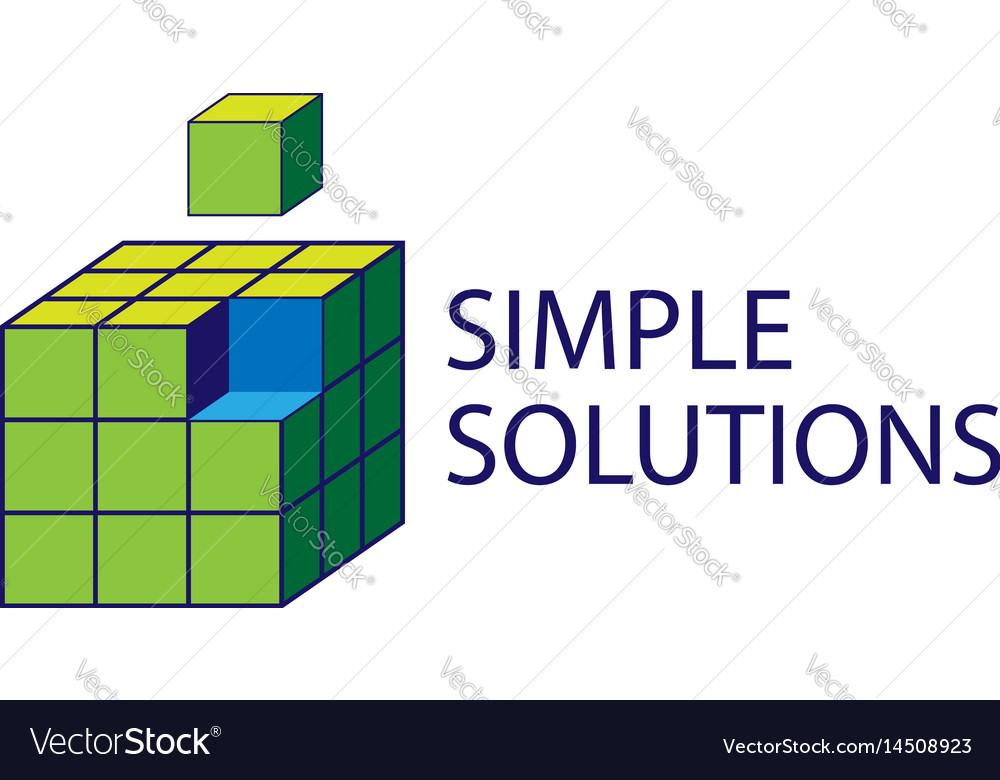 Abstract cube symbol