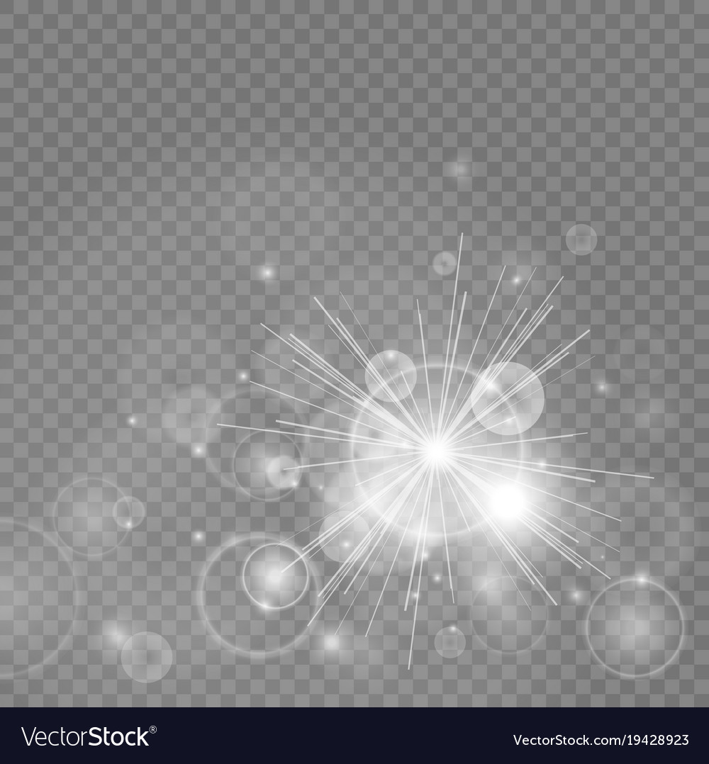 Bokeh lights with glowing particles