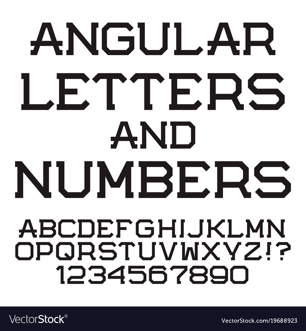 Bold Angular Black Letter Font