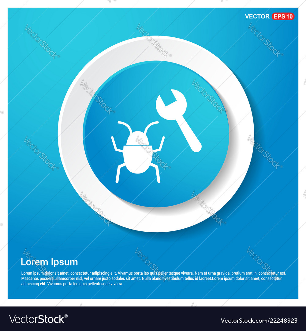Bug fixing icon vector image Bug fixing icon
