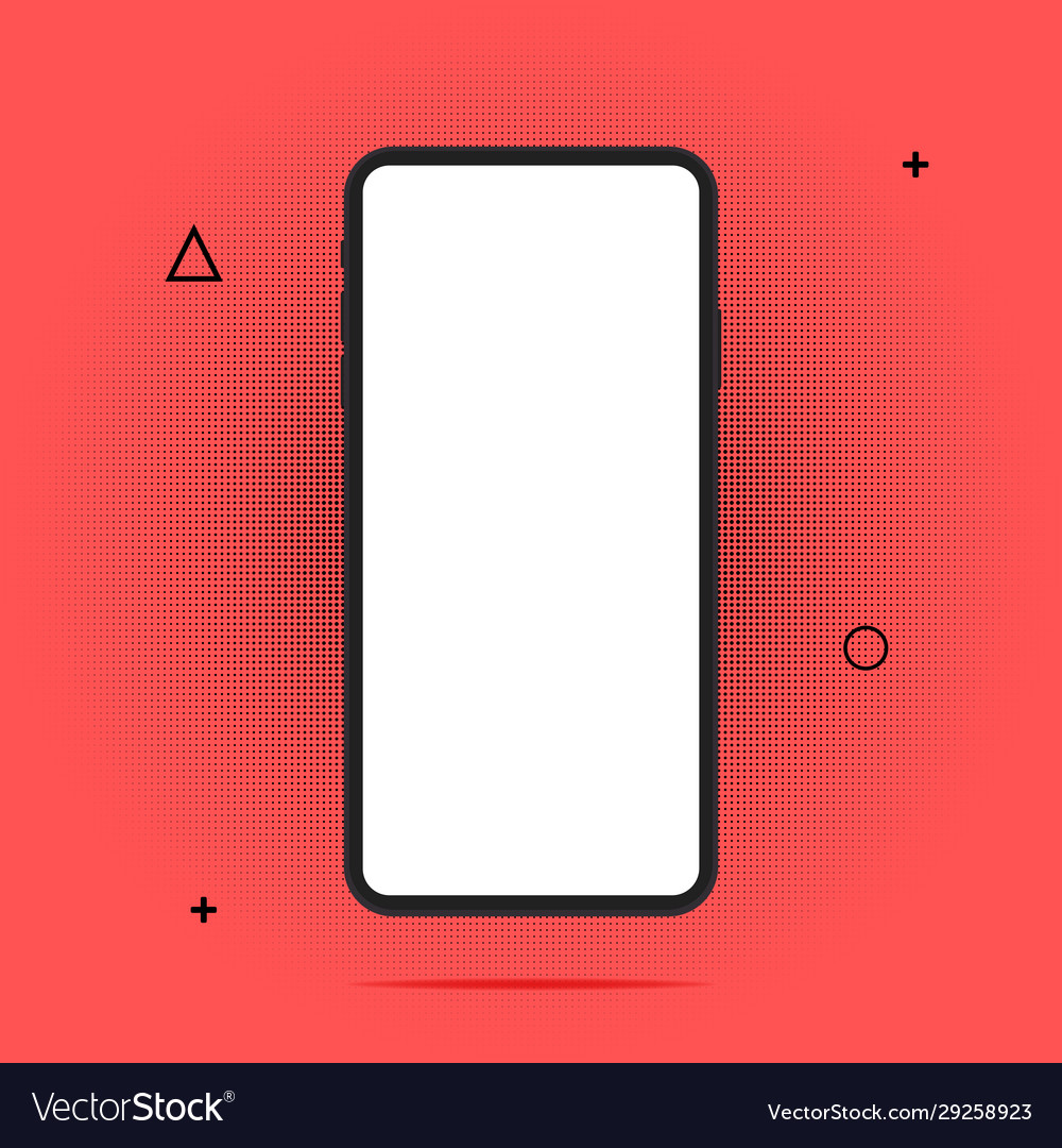 Circles pattern from mobile phone icon vector image Circles pattern from mobile phone icon