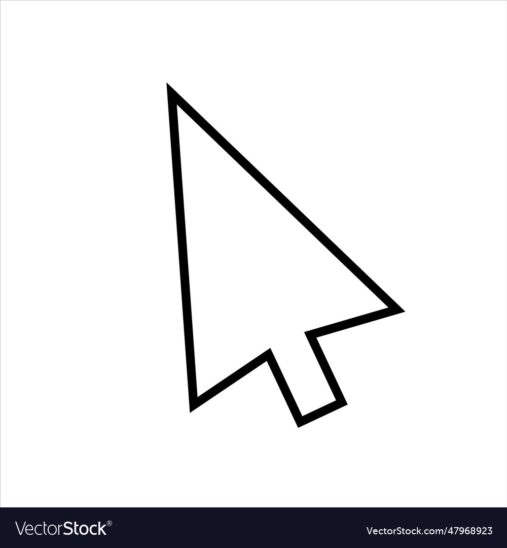 Computer mouse click cursor gray arrow icons set