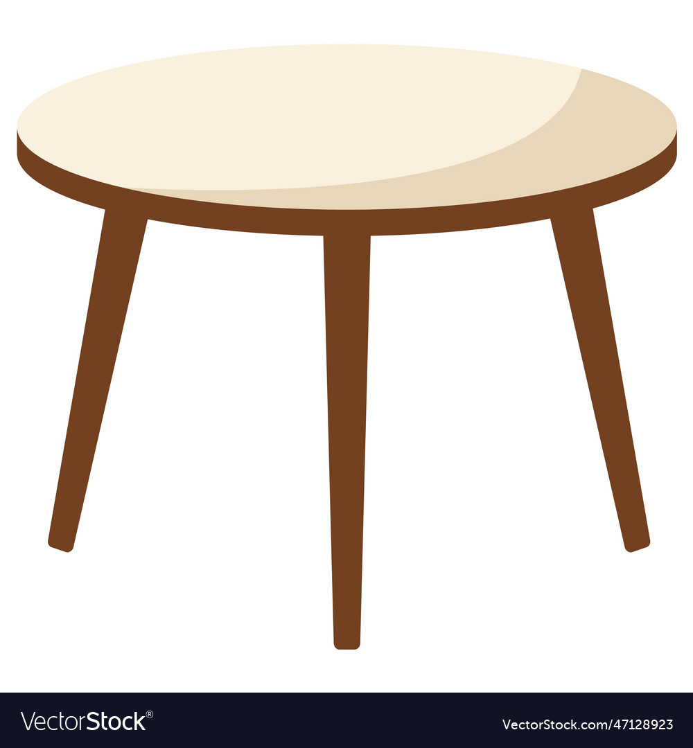 Isolated end table Vector Image Isolated end table