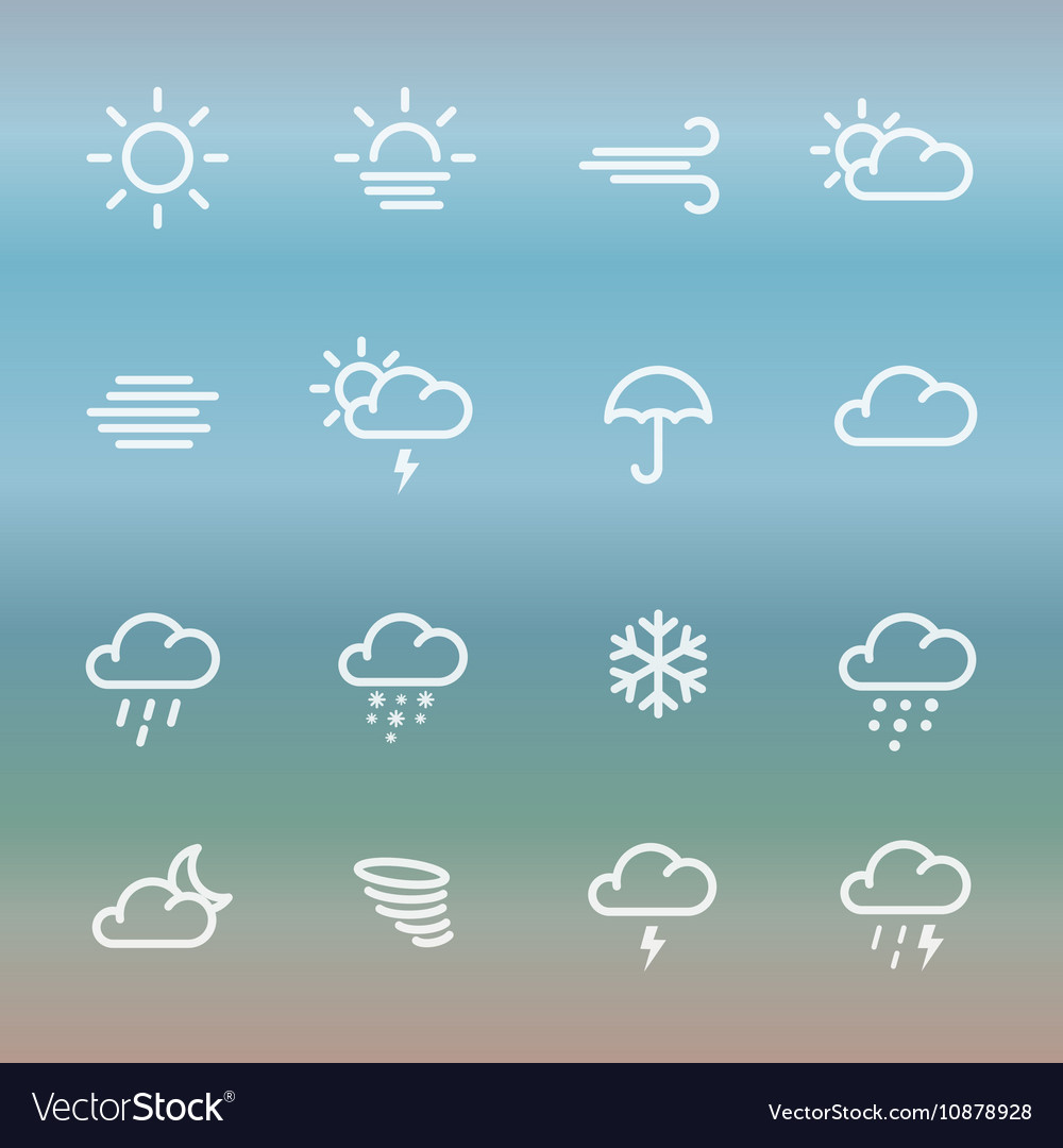 lines weather forcast icon