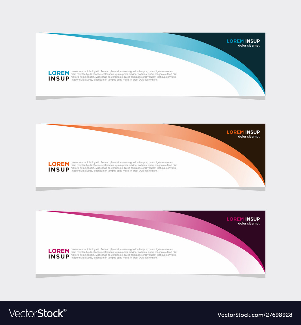 Modern banner web background abstract design Vector Image Modern banner web background abstract design