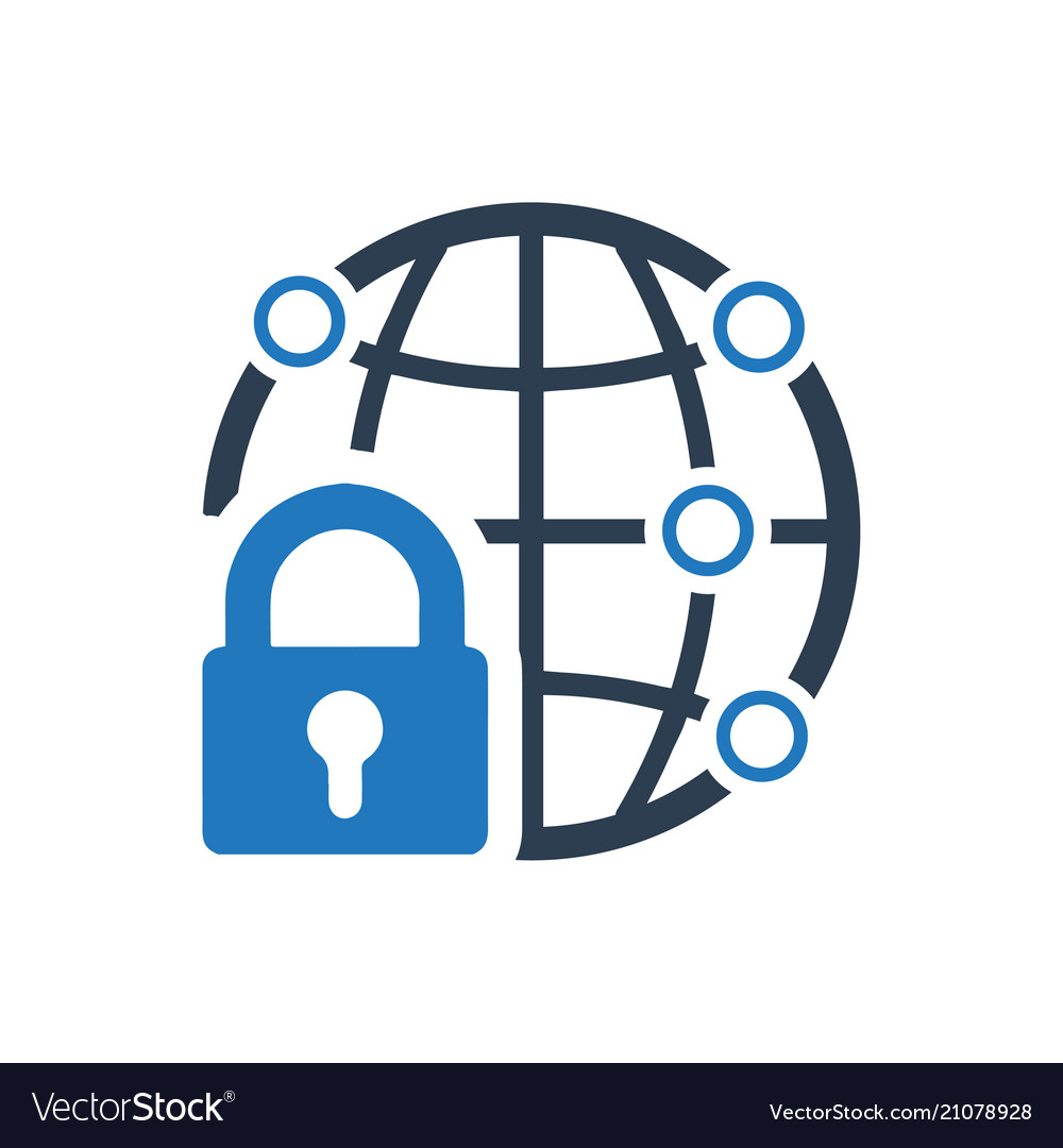 Network protection icon Royalty Free Vector Image