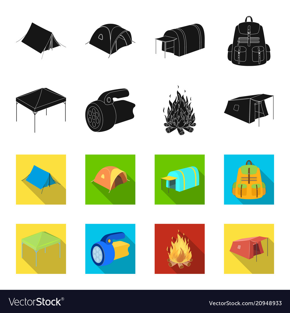 Awning fire and other tourist equipmenttent set